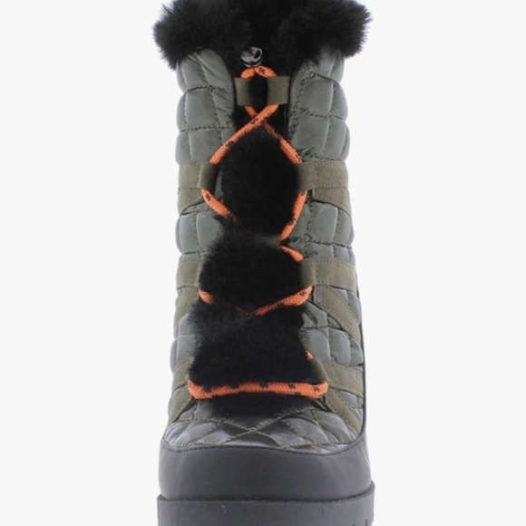 **NEW IN BOX** JESSICA SIMPSON BRIXEL Camo Green Platform Winter Boots - Picture 4 of 9